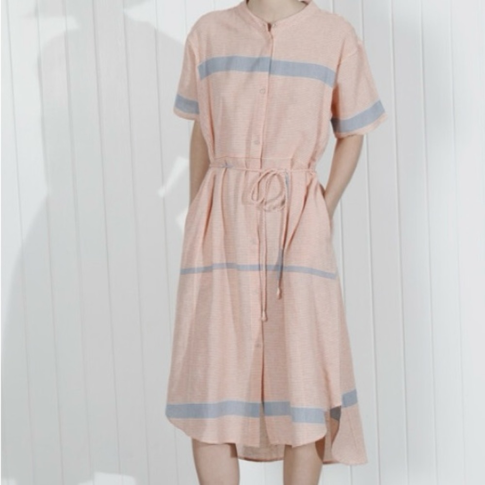 Apiece Apart Pink Flutter Sleeve Sundress - Picture 5 of 5